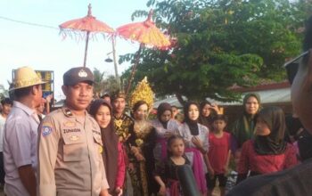 Polsek Lembar Amankan Kegiatan Tradisi Adat Nyongkolan di Lombok Barat