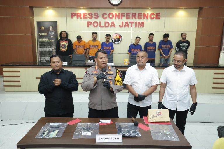 Polda Jatim Berhasil Lumpuhkan Komplotan Curanmor Sadis