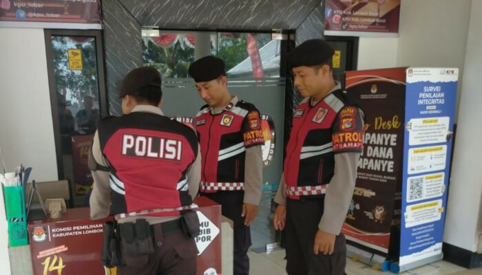 Polres Lombok Barat Perkuat Keamanan KPU dengan Patroli Preventif Menyambut Pemilukada