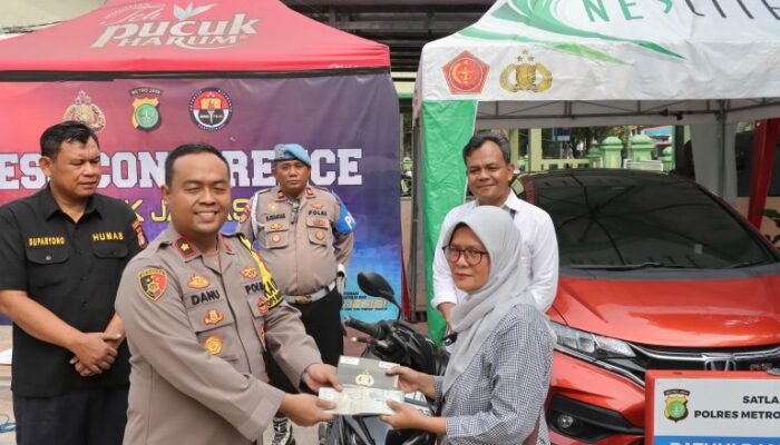 Polsek Jatiasih Berhasil Ungkap Kasus Curamor, Motor Korban Kembali