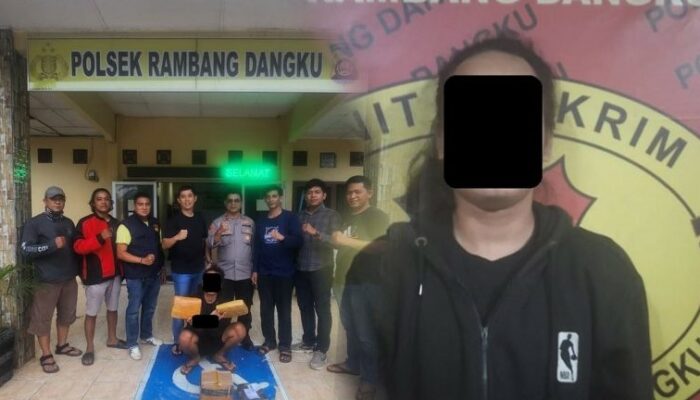 Polsek Rambang Dangku Bongkar Kasus Ganja 1,8 Kg di Muara Enim