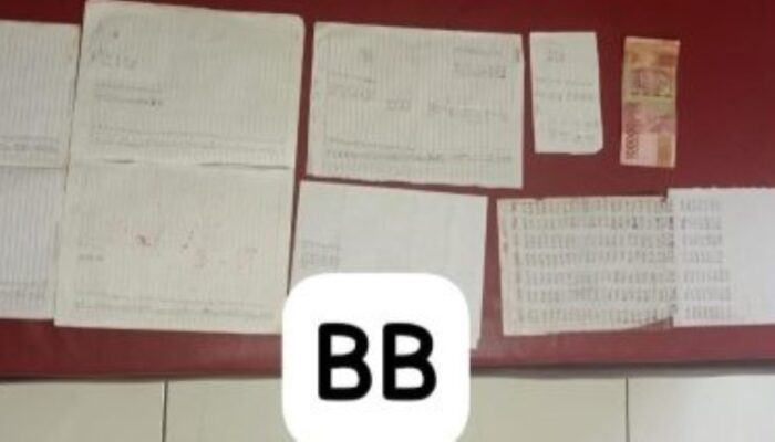 Tersangka Togel Ditangkap di Nganjuk, Ini Barang Buktinya