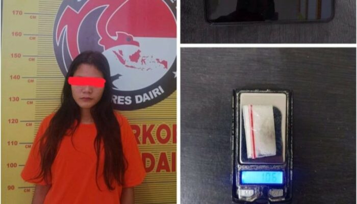 Wanita 20 Tahun Ditangkap Bawa Sabu di Sidikalang