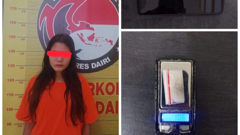 Wanita 20 Tahun Ditangkap Bawa Sabu di Sidikalang