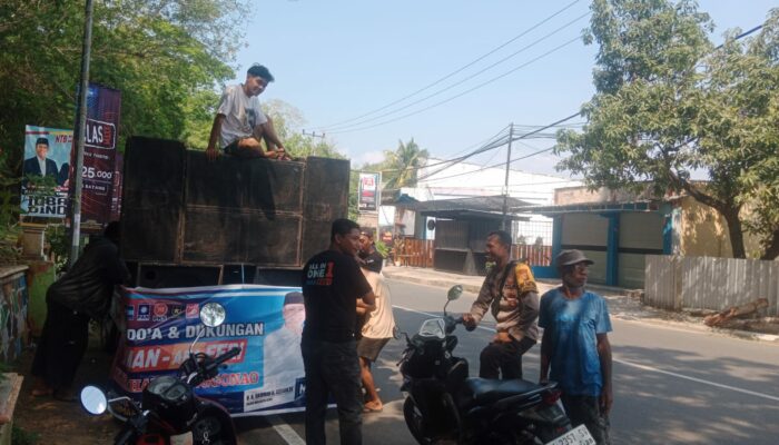 Bhabinkamtibmas Kelurahan Monggonao Gelar Patroli dan Cooling System untuk Jaga Kondusifitas Kamtibmas