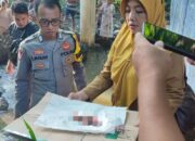 Polres Loteng Olah TKP Penemuan Mayat Bayi di Saluran Sungai di Kecamatan Praya Tengah.