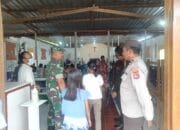 Personel Pos Pam Ops Lilin 2024 Polres Sumbawa Barat Beri Pelayanan Pengamanan Ibadah Minggu Umat Nasrani