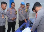 Pastikan Tidak Ada Penyalahgunaan, Polres Sumbawa Barat Lakukan Pemeriksaan Penggunaan Senpi dan Amunisi