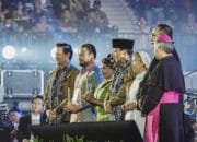 Hadiri Perayaan Natal Nasional, Presiden Prabowo Sampaikan Terima Kasih ke Kapolri & Panglima TNI
