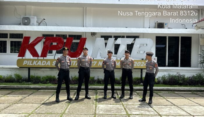Polda NTB Gelar Patroli ke Kantor KPU dan Bawaslu Jelang Pelantikan Pemimpin Terpilih Pilkada Serentak 2024