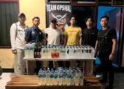Tim Opsnal Polsek Sape Gagalkan Peredaran Ratusan Botol Miras Beragam Jenis