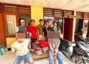 Tim Opsnal Polsek Sape Amankan Dua Pelaku Pencurian Alat Traktor Petani