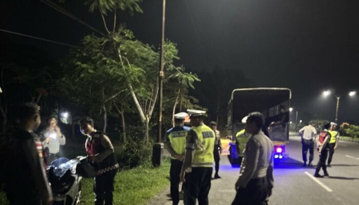 2 Kendaraan Diamankan, Patroli Polres Lombok Barat Gagalkan Balap Liar di Malam Hari