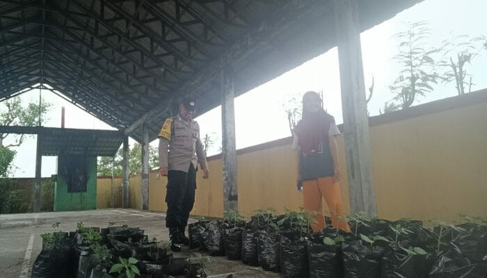 Bhabinkamtibmas Polsek Gerung Aktif Dukung Ketahanan Pangan di Lombok Barat