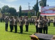 Kapolres Bima Kota Pimpin Serah Terima Jabatan Sejumlah Pejabat Utama Lingkup Polres Bima Kota