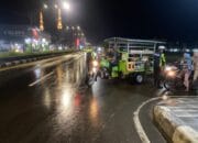 Sat Lantas Polres Lombok Utara Berikan Keamanan Ekstra Melalui Patroli Blue Light.