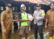 Bhabinkamtibmas Kelurahan Penaraga Monitoring Vaksinasi PMK oleh Dinas Pertanian dan Perternakan Kota Bima