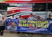 Polres Bima Kota Larang Bus Gunakan Klakson Telolet dalam Operasi Keselamatan Rinjani 2025