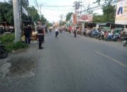 Sat lantas Polres Lombok Utara Laksanakan Strong Poin Ciptakan Kamseltibcar Lantas