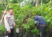 Kapolsek Kuripan Sambangi Warga, Motivasi Kemandirian Pangan