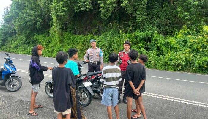 Ramadhan Kondusif! Polsek Sekotong Antisipasi Balap Liar