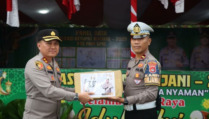 Jelang Lebaran, Kapolres Lombok Barat Cek Pospam GMS dan Beri Arahan Penting