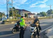 Sat Lantas Polres Lombok Utara Terapkan Pendekatan Humanis dalam Kegiatan Rawan Pagi