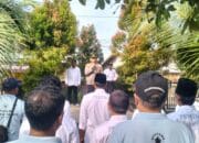 Kapolsek Khayangan Pimpin Apel Koorwil di Kantor Desa Sesait