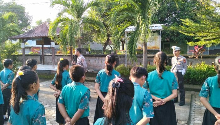 Pembinaan Pocil (Polisi Cilik) di SDN 1 Jembatan Kembar: Membangun Kesadaran Lalu Lintas Sejak Dini