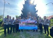 Bakti Riligi Sat Lantas Polres Lombok Utara di Pura