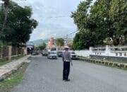 Satlantas Polres Bima Kota Gelar Rawan Sore/Strong Point untuk Kelancaran Lalu Lintas