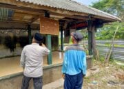 Cegah Curi Ternak dan Penyebaran PMK Sat Binmas Lakukan Sambang ke Kandang Kolektif