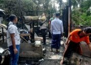Diduga Akibat Arus Pendek, sebuah Rumah di Gumantar Ludes Terbakar