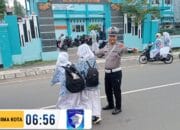 Sat Lantas Polres Bima Kota Laksanakan Kegiatan Rawan Pagi (Strong Point) di Sejumlah Titik Strategis