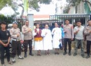 Minggu Kasih, Personel Gabungan Polres Bima Kota Amankan Ibadah di Sejumlah Gereja