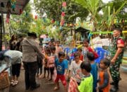 Bersama Mahasiswa Belanda, Polri Hadir di Peresmian Taman Bermain Anak