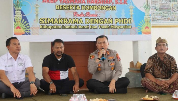Kolaborasi PHDI dan Polres Lombok Barat Wujudkan Keamanan Inklusif