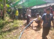 Polsek Khayangan Salurkan Air Bersih di Rumah Warga Terkena Musibah Lakalantas an.KELUARGA IBU SAHANI