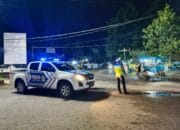 Sat Lantas Polres Bima Kota Gelar Blue Light Patrol dan Pengaturan Lalu Lintas di Malam Hari