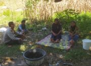 Bhabinkamtibmas Batu Putih Dukung Ketahanan Pangan Sekotong