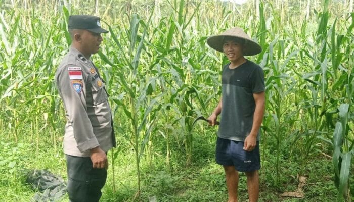 Polres Lombok Barat Dukung Ketahanan Pangan Lewat Pendampingan Warga