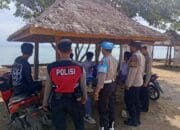 Polisi Hadir di Pantai Kemos, Wisata Aman Terjaga