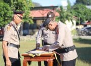 Kapolres Bima Kota Pimpin Upacara Sertijab dan Pelantikan Sejumlah Pejabat Utama