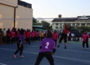 Semarak Hari Bhayangkara Ke-79, Polres Bima Kota Gelar Turnamen Voli Antar Satker