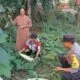 Dukung Program Ketahanan Pangan Nasional, Bhabinkamtibmas Polsek Monta Tinjau Lahan Sayur Warga Binaan