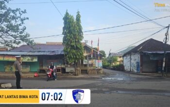 Sat Lantas Polres Bima Kota Gelar Kegiatan Rawan Pagi, Wujudkan Kamseltibcarlantas dan Rasa Aman Bagi Pengguna Jalan