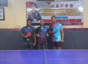 Sambut Hari Bhayangkara ke-79, Polres Bima Kota Gelar Pertandingan Tenis Meja
