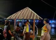 Antisipasi Gangguan Kamtibmas, Anggota Piket Polsek Poto Tano Laksanakan Patroli Dialogis Malam Hari