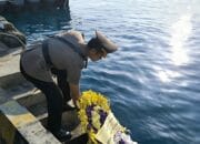 Sambut Hari Bhayangkara Kapolres Lombok Utara Pimpin Upacara Tabur Bunga