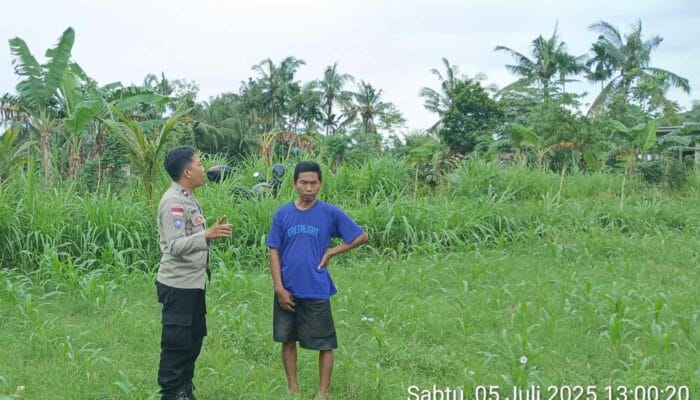 Polsek Sekotong Dorong Ketahanan Pangan Lewat Kunjungan ke Desa Cendi Manik